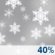 Chance Snow. Chance for Measurable Precipitation 40%