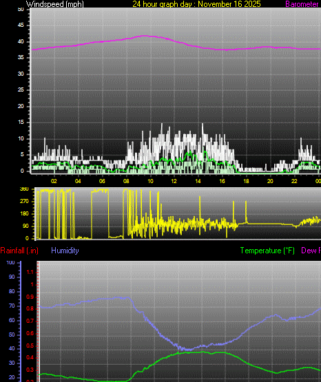 24 Hour Graph for Day 16