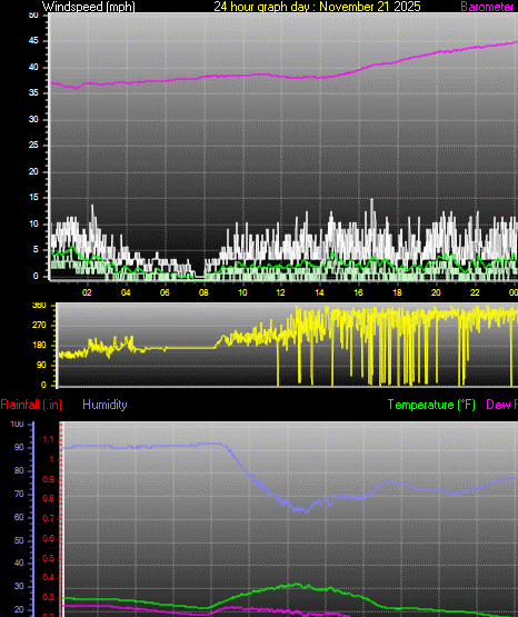 24 Hour Graph for Day 21