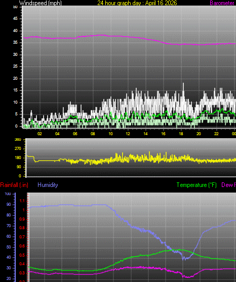 24 Hour Graph for Day 16