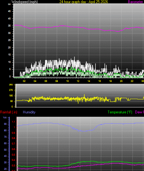 24 Hour Graph for Day 25