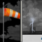 Monday Night: Partly Cloudy then Chance Showers And Thunderstorms