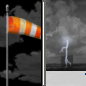 Monday Night: Partly Cloudy then Showers And Thunderstorms Likely