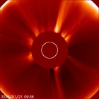 Latest LASCO C2 image of the Sun