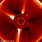 Latest LASCO C2 image of the Sun