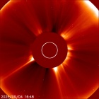 Latest LASCO C2 image of the Sun
