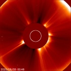 Latest LASCO C2 image of the Sun