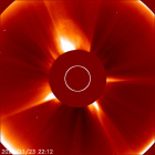 Latest LASCO C2 image of the Sun