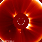 Latest LASCO C2 image of the Sun