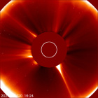 Latest LASCO C2 image of the Sun
