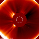 Latest LASCO C2 image of the Sun