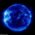 Click for time-lapse image of the sun