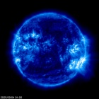 Click for time-lapse image of the sun