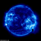 Click for time-lapse image of the sun