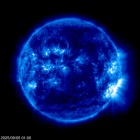 Click for time-lapse image of the sun