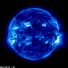 Click for time-lapse image of the sun