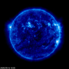 Click for time-lapse image of the sun