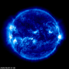 Click for time-lapse image of the sun